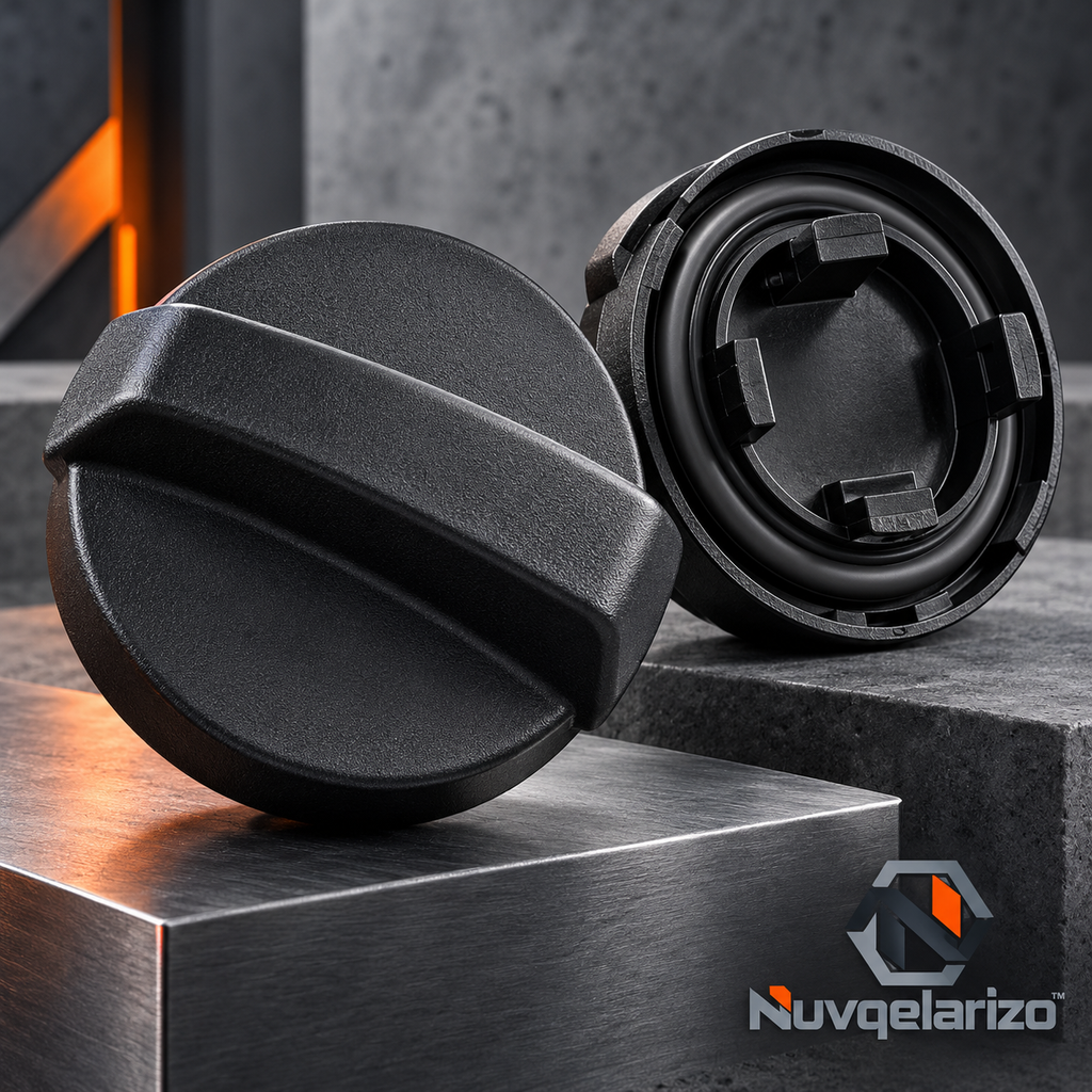 Nuvqelarizo™ SealCore Engine Oil Filler Cap — front view