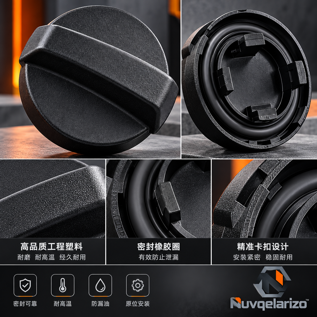 Nuvqelarizo™ SealCore Engine Oil Filler Cap — detail view