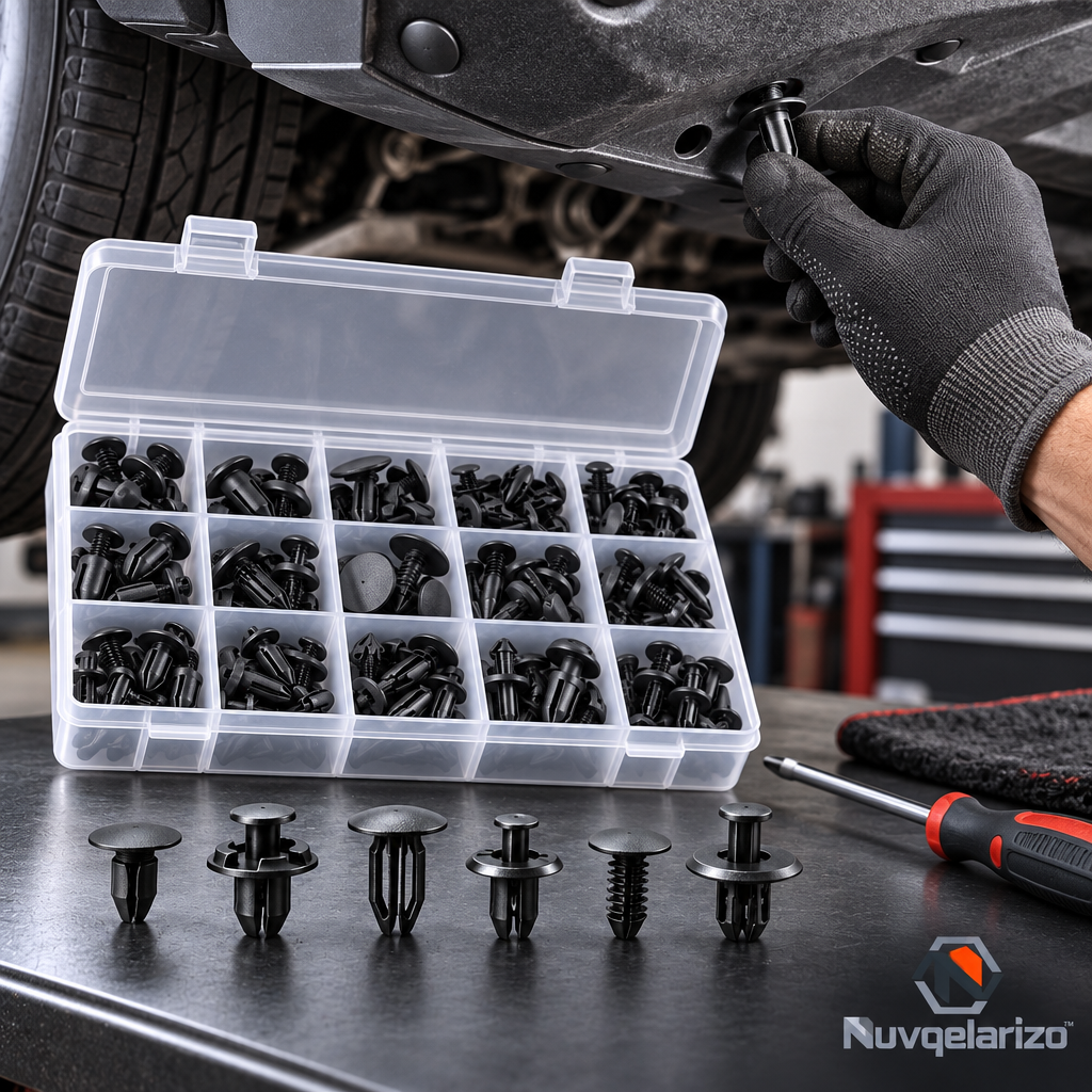 Nuvqelarizo™ PanelLock Trim Retainer Clip Assortment — detail view