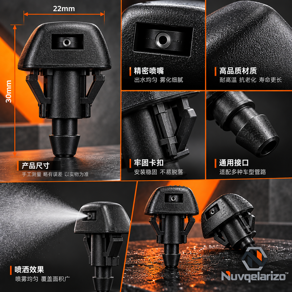 Nuvqelarizo™ ClearJet Windshield Washer Nozzles, Pair — detail view