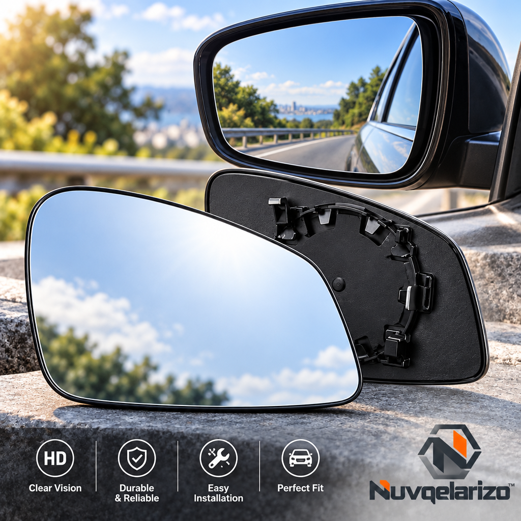 Nuvqelarizo™ RoadView Replacement Side Mirror Glass — application view